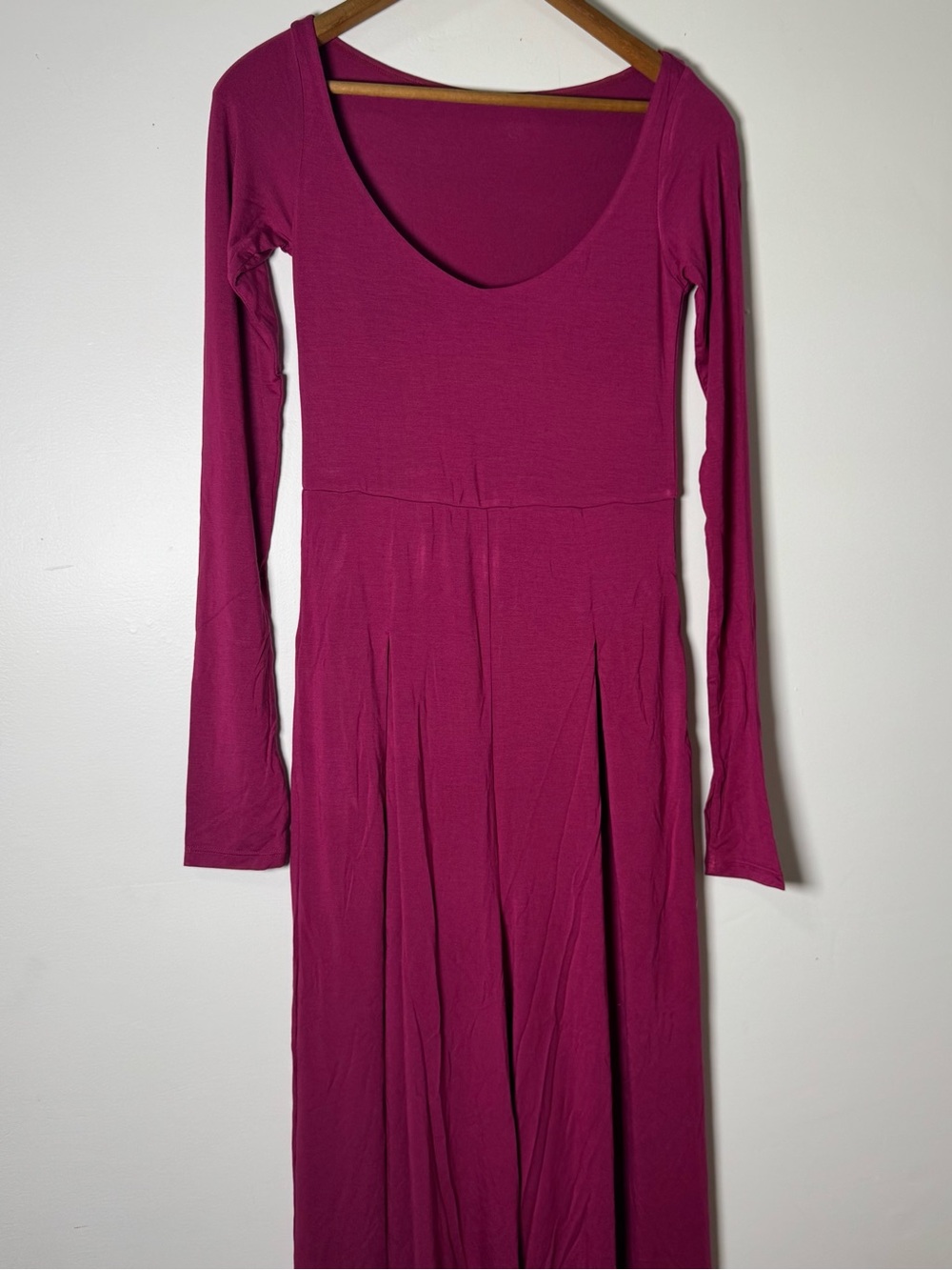 Blogilates Cascade V Neck Jumpsuit Burgundy Womens 1X Pilates Athleisure Lounge
